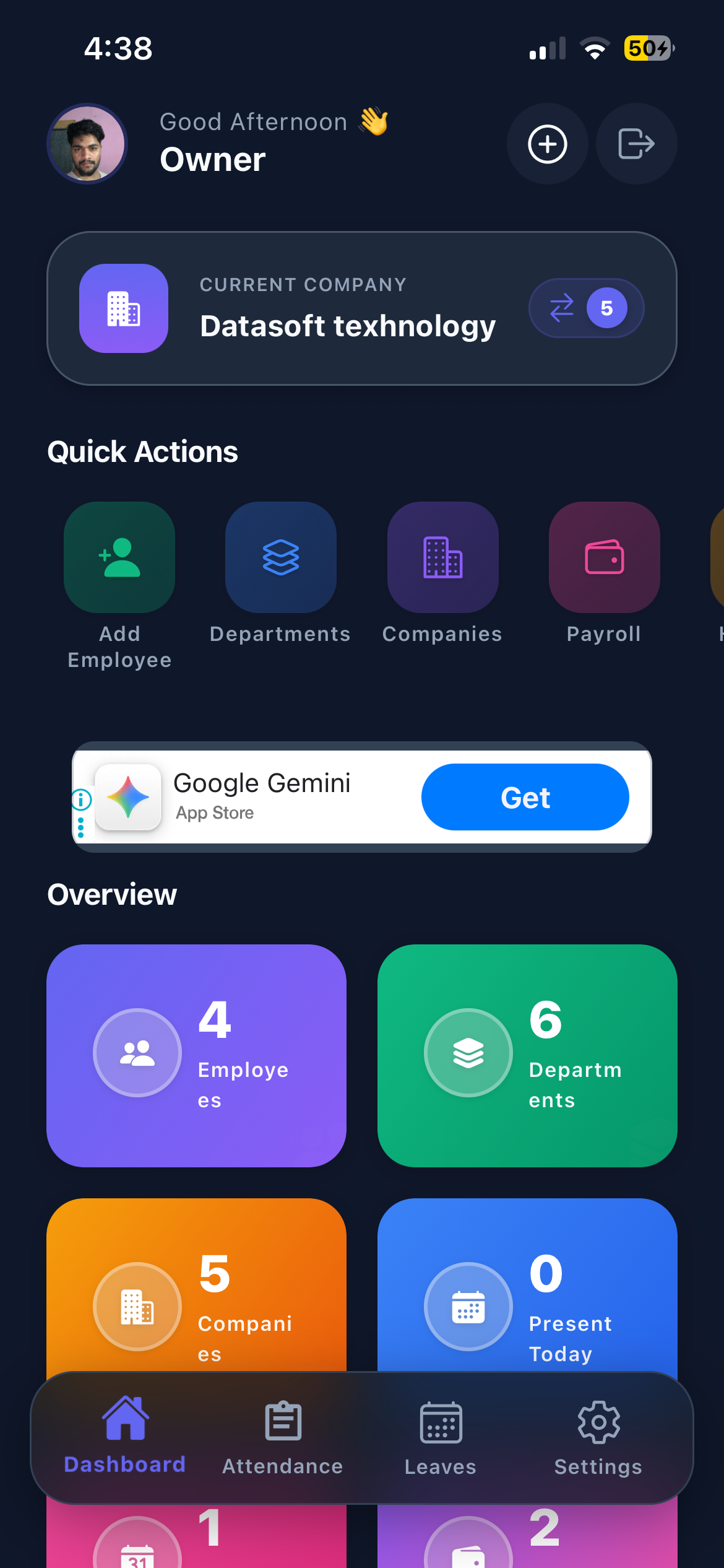 Paylap HRM Dashboard